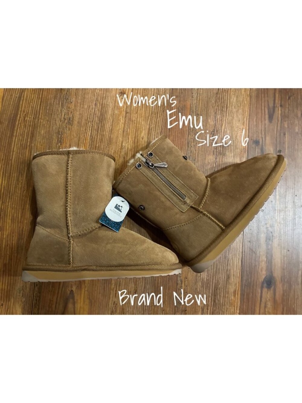EMU Australia Women's Chestnut Stinger Sheepskin Boots - Size 6 US - Brand New